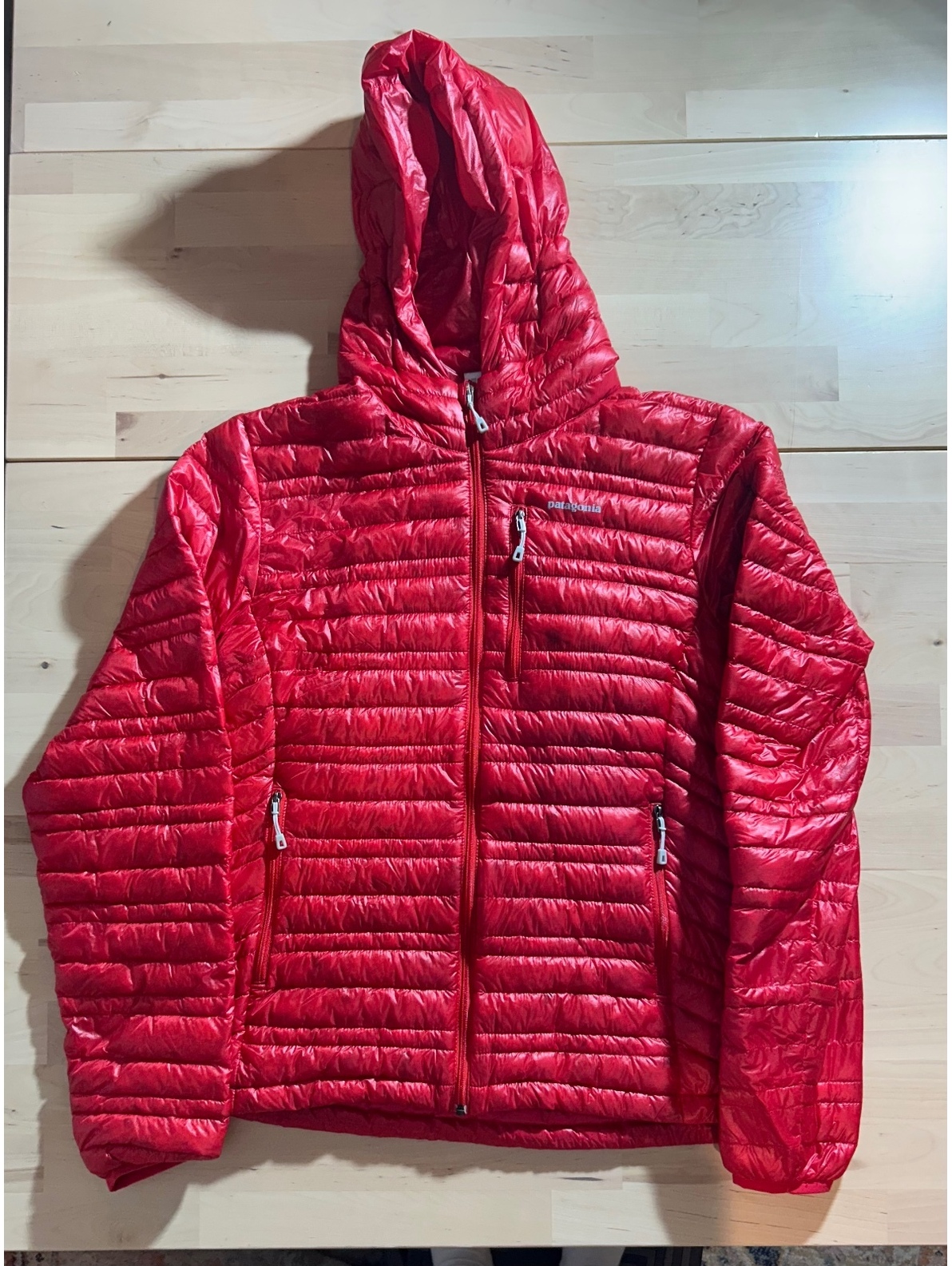 Patagonia Ultralight Down Hoody - Red (Women's Size S)